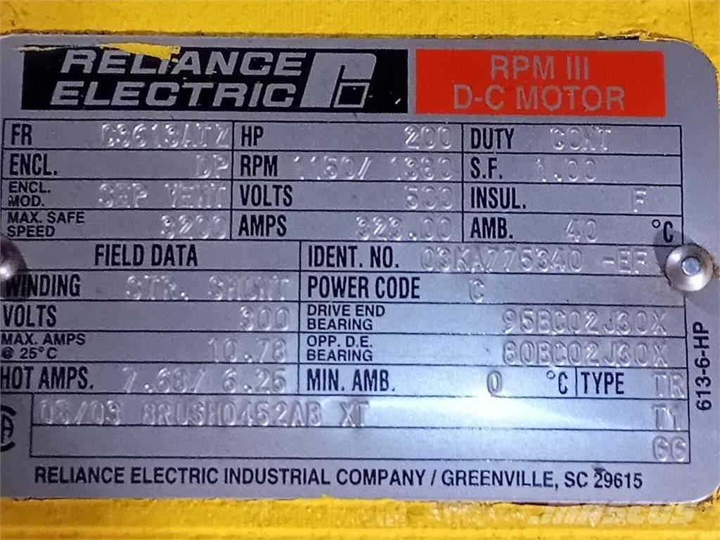  RELIANCE ELECTRIC Industrielle maskiner