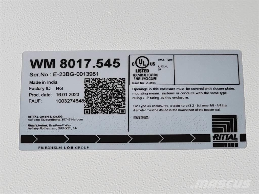  RITTAL WM241608NC Entreprenør - Andet