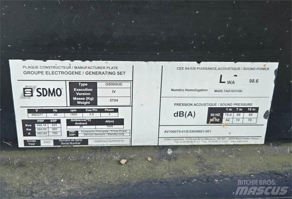 Sdmo GS500UC Dieselgeneratorer