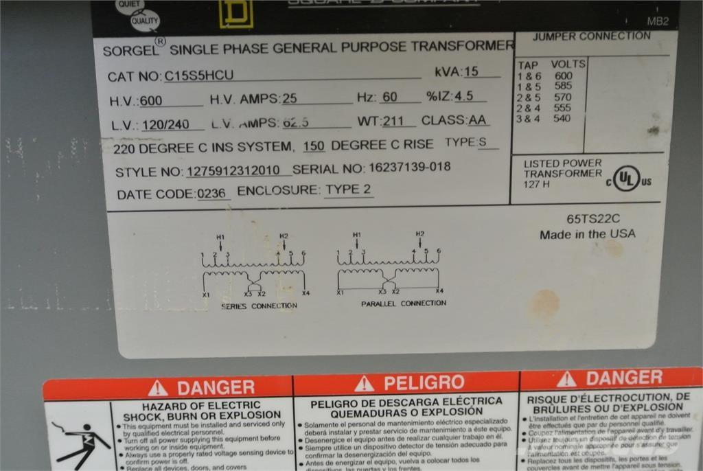  SQUARE D C15S5HCU Entreprenør - Andet