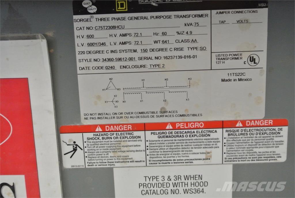  SQUARE D C75T2308HCU Entreprenør - Andet