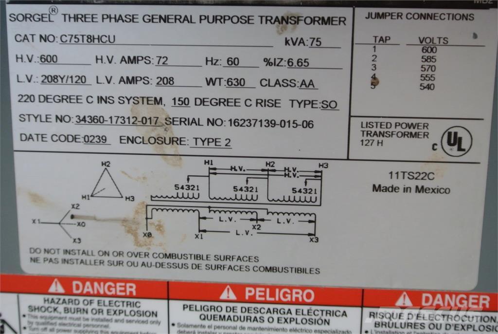  SQUARE D C75T8HCU Entreprenør - Andet