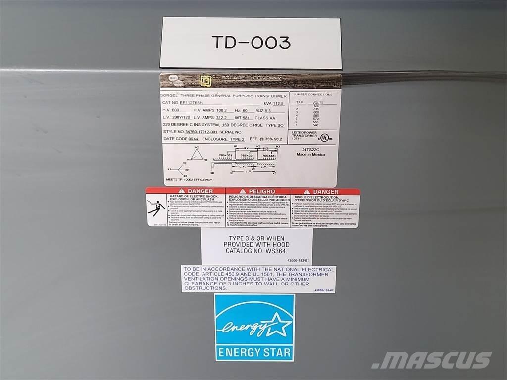  SQUARE D EE112T65H Entreprenør - Andet