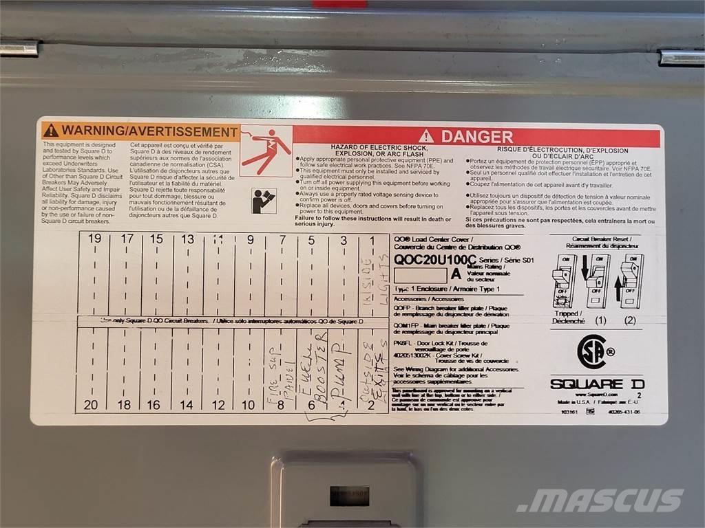  SQUARE D QOC20U100C Entreprenør - Andet