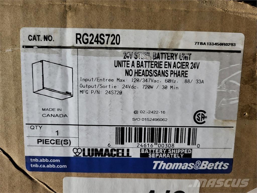 Thomas & BETTS RG24S720 Batterier