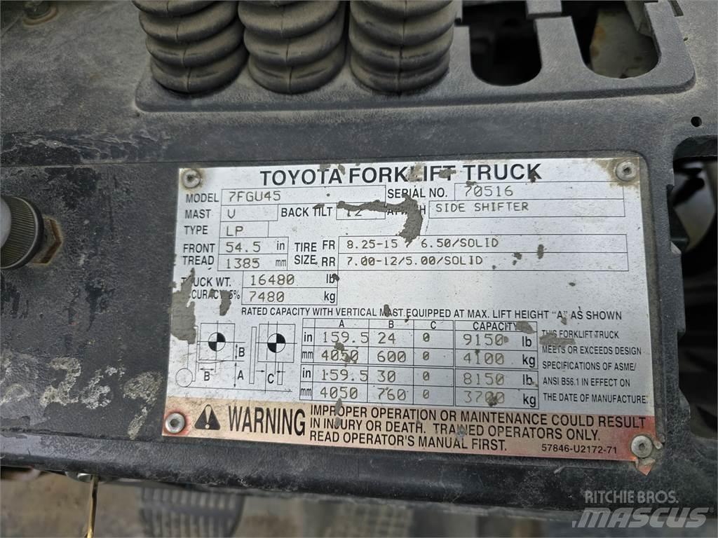 Toyota 7FGU45 Entreprenør - Andet