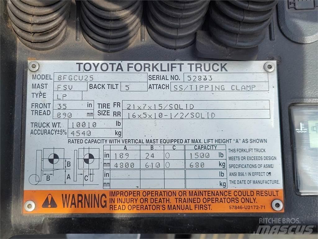 Toyota 8FGCU25 Entreprenør - Andet