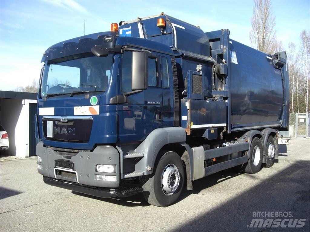 MAN 26360FNLL / RECHTSGEST. Renovationslastbiler