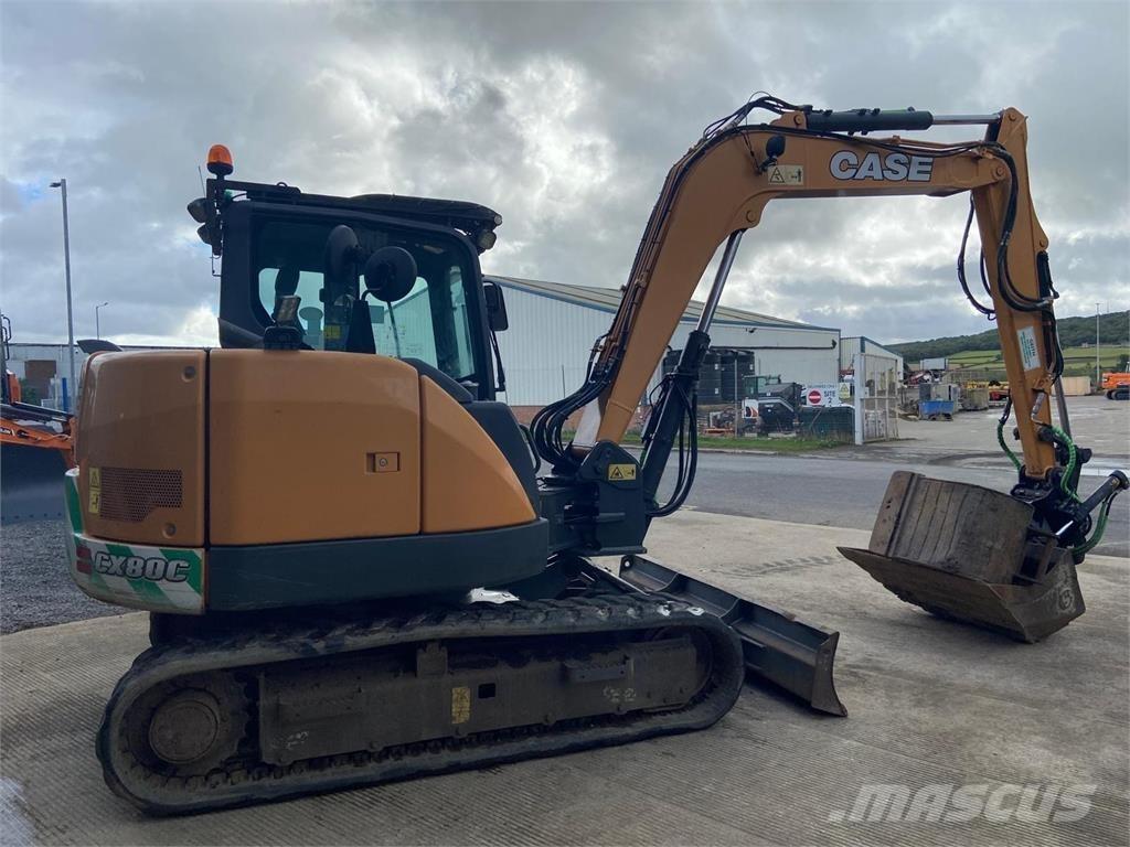 CASE Cx80c Gravemaskiner på larvebånd