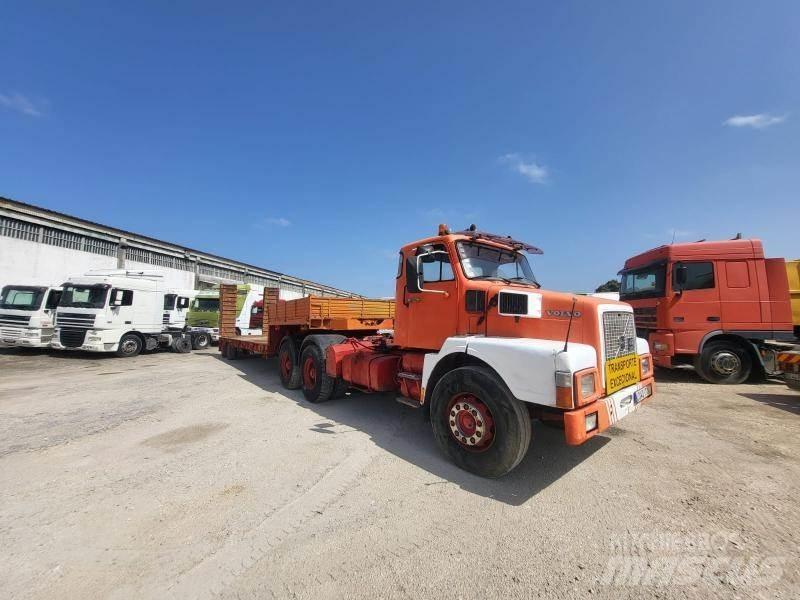 Volvo N12 Lastbil med lad/Flatbed