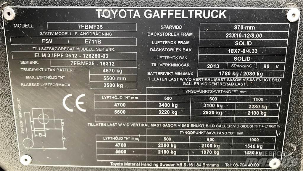 Toyota 7BMF35 Gaffeltrucks - andre
