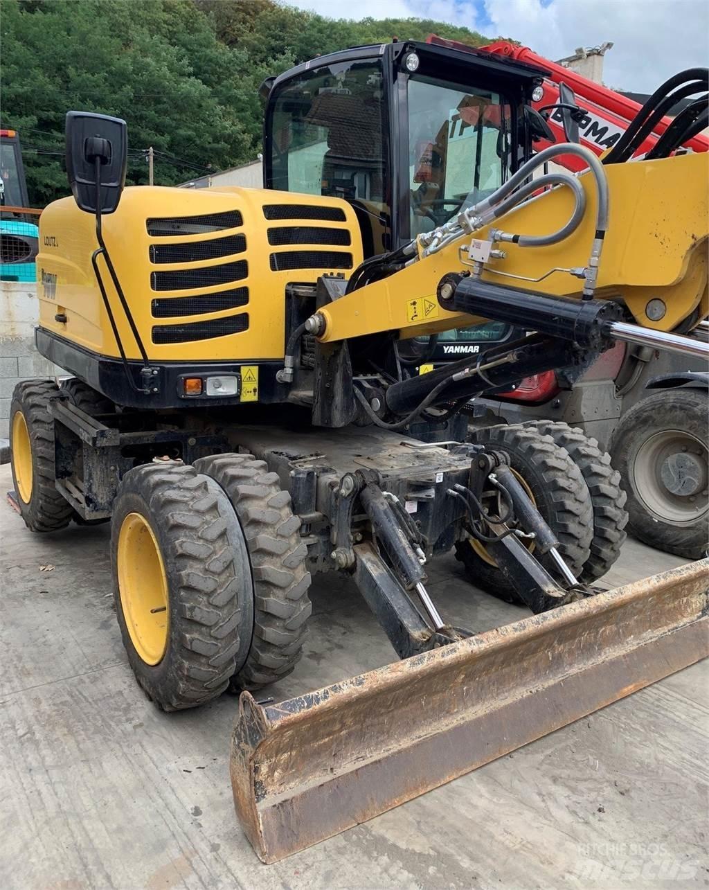 Yanmar B95W Gravemaskiner på hjul