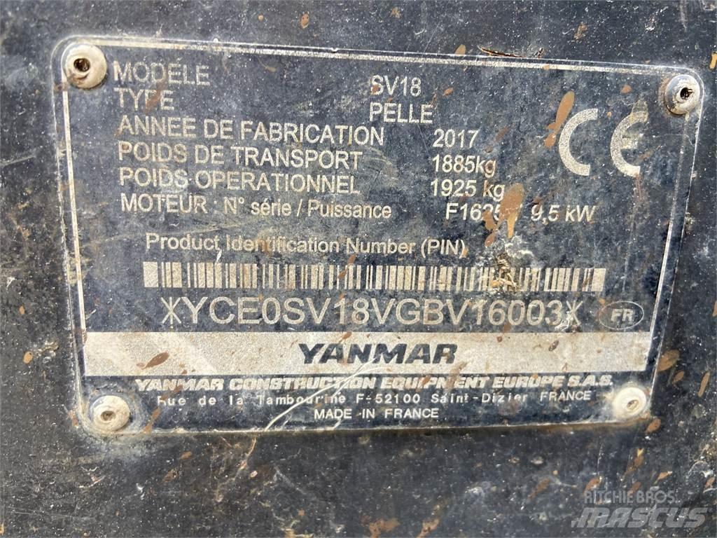 Yanmar SV18 Minigravemaskiner