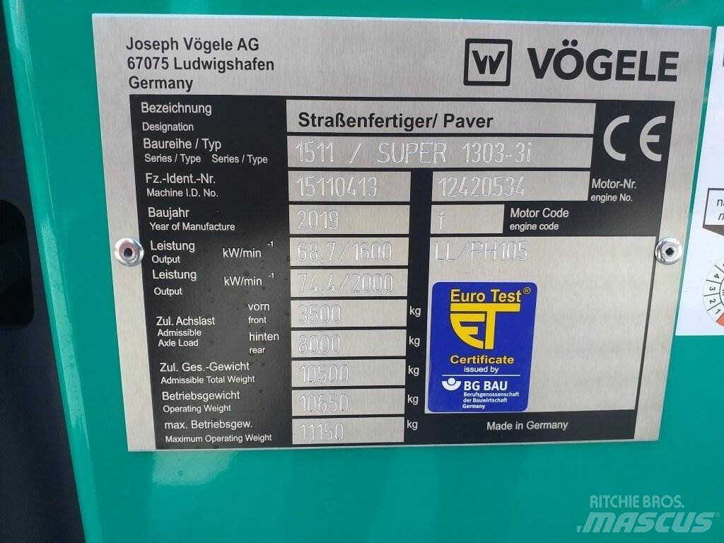 Vögele Super 1303-3i Asfaltudlæggere