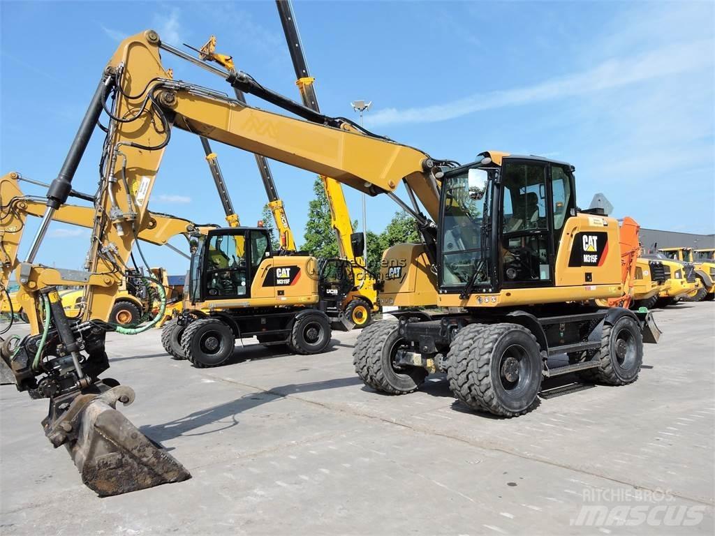 CAT M315 Gravemaskiner på hjul