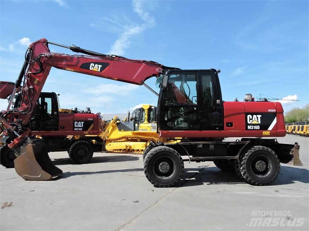 CAT M316D Gravemaskiner på hjul
