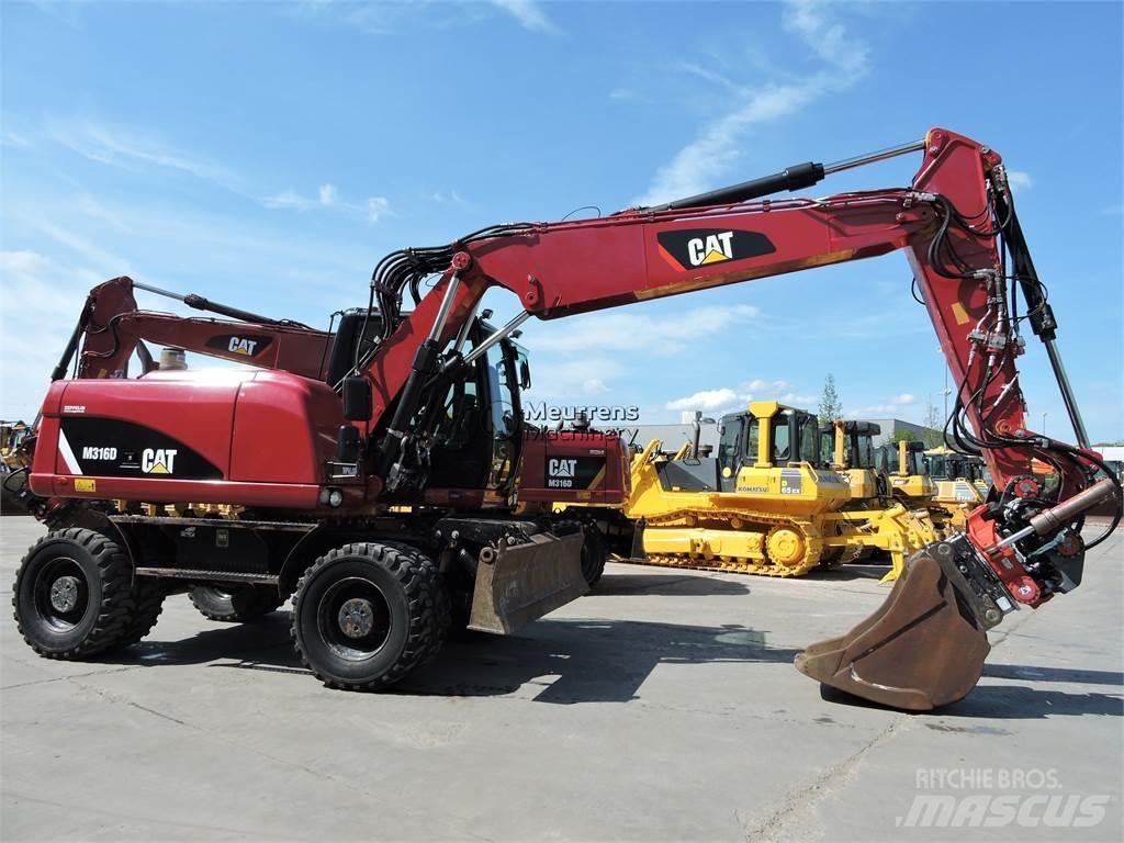 CAT M316D Gravemaskiner på hjul