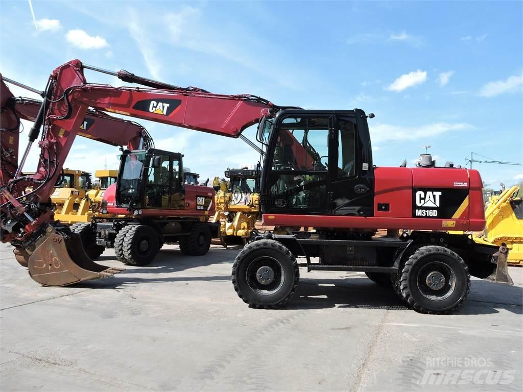 CAT M316D Gravemaskiner på hjul