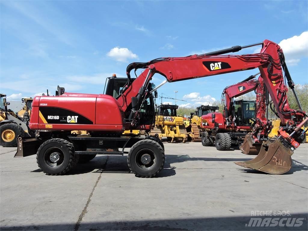 CAT M316D Gravemaskiner på hjul