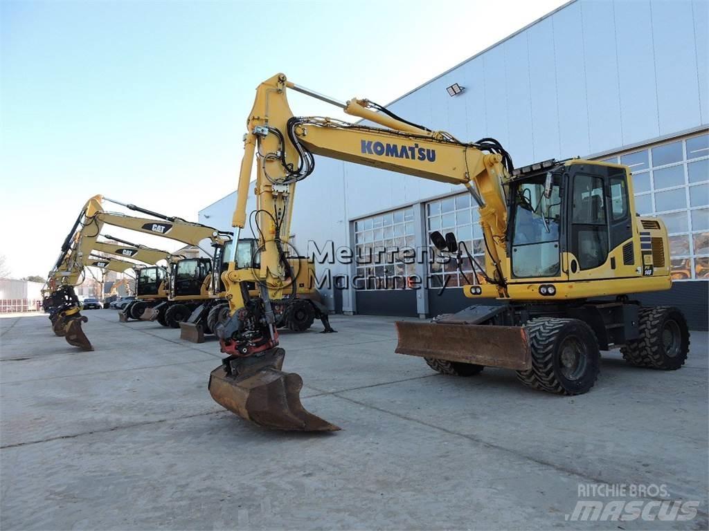 Komatsu PW148 Gravemaskiner på hjul