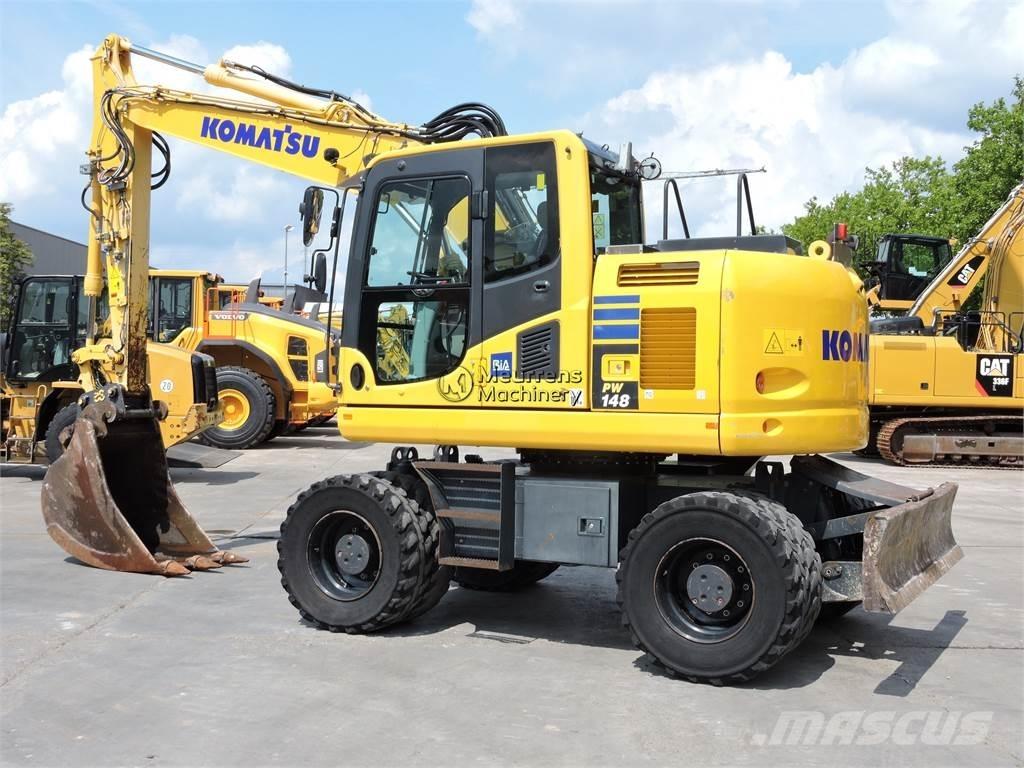Komatsu PW148 Gravemaskiner på hjul