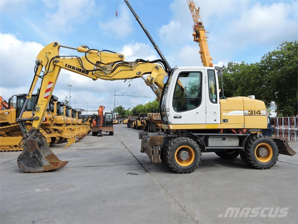 Liebherr A314 Gravemaskiner på hjul