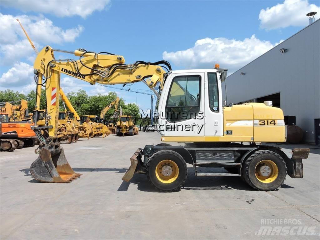 Liebherr A314 Gravemaskiner på hjul