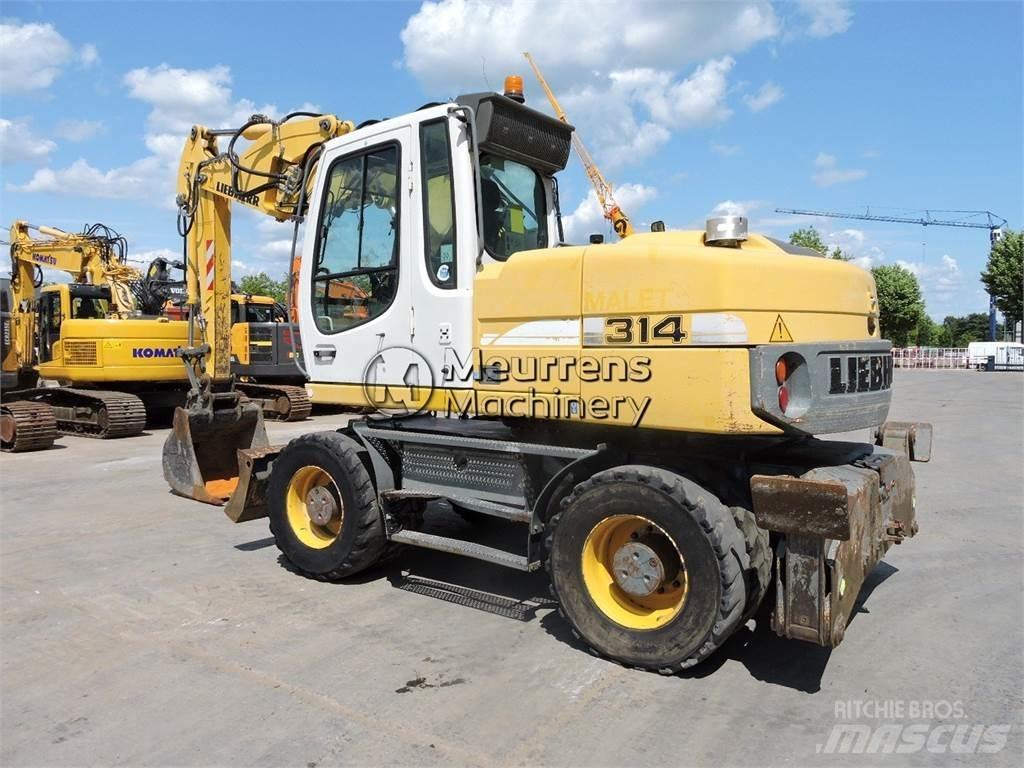 Liebherr A314 Gravemaskiner på hjul