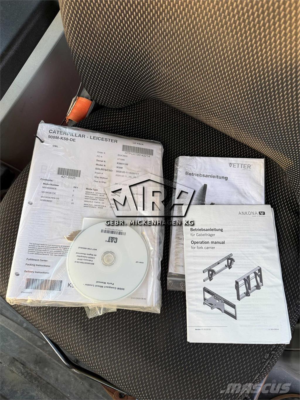 CAT 908M Læssemaskiner på hjul