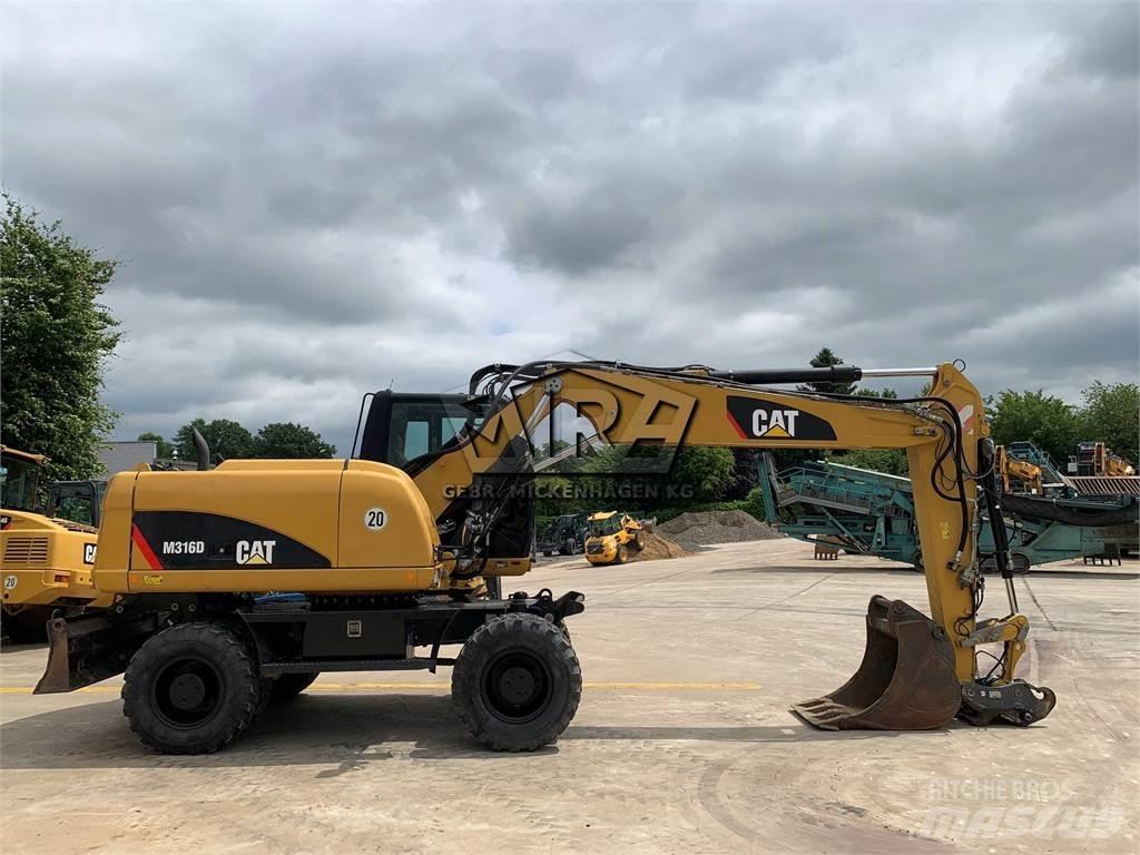 CAT M 316D Gravemaskiner på hjul