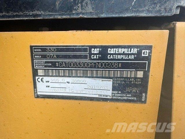 CAT 330 Next Gen Gravemaskiner på larvebånd