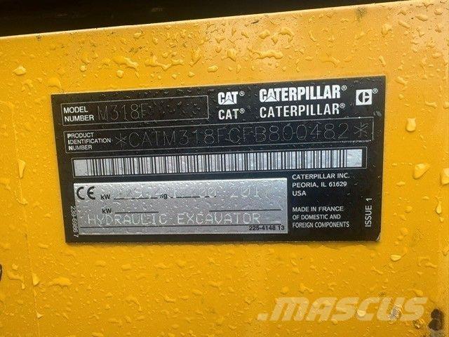CAT M318F Gravemaskiner på hjul