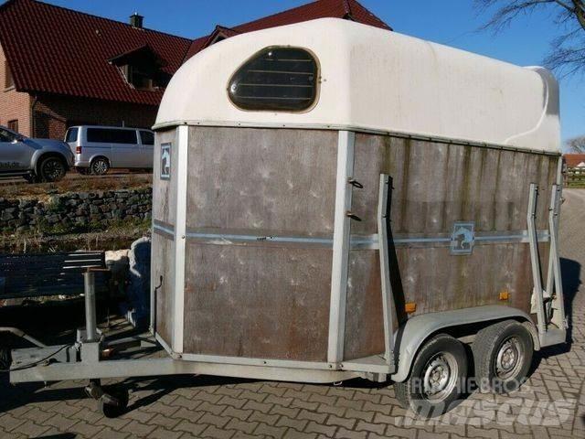  Holz Poly 2 Pferde Anhænger til dyretransport