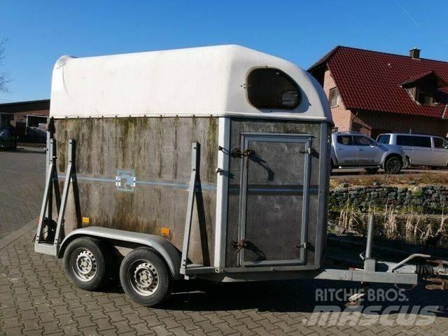  Holz Poly 2 Pferde Anhænger til dyretransport