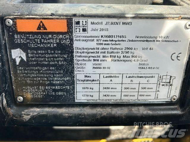 Hyster J2.0XNT MWB El gaffeltrucks