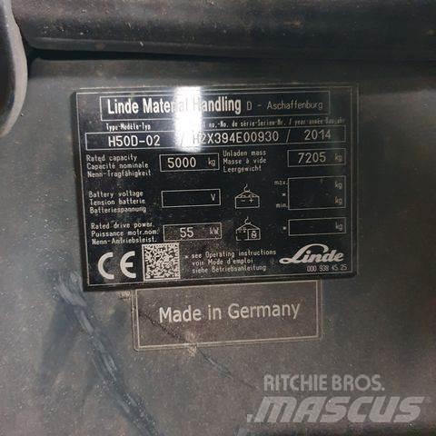 Linde H50D-02 Diesel gaffeltrucks
