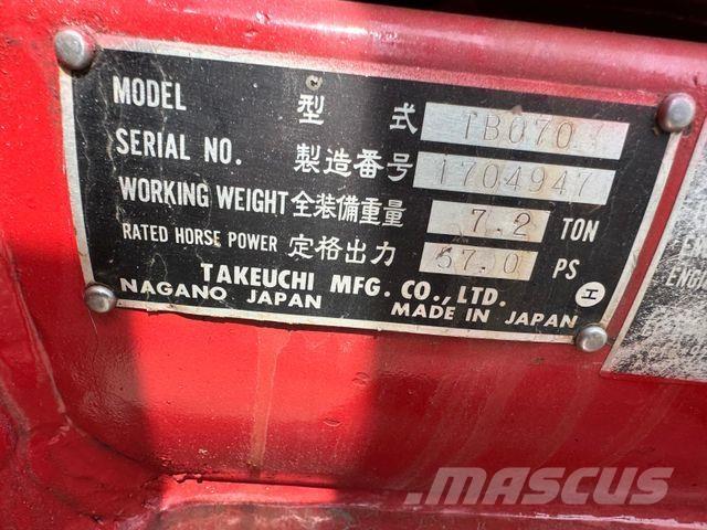 Takeuchi TB070 Minigravemaskiner