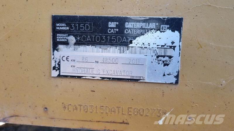 CAT 315DL Gravemaskiner på larvebånd