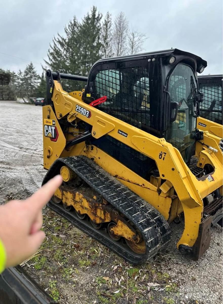 CAT 259D3 Minilæsser - skridstyret