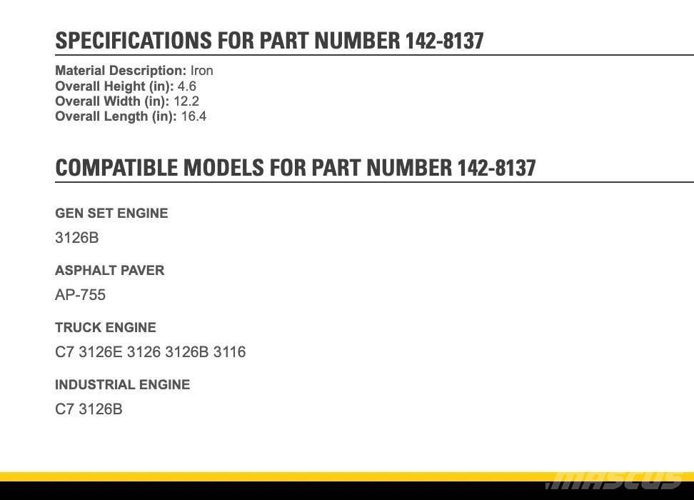 CAT 3126 Transport – Andet