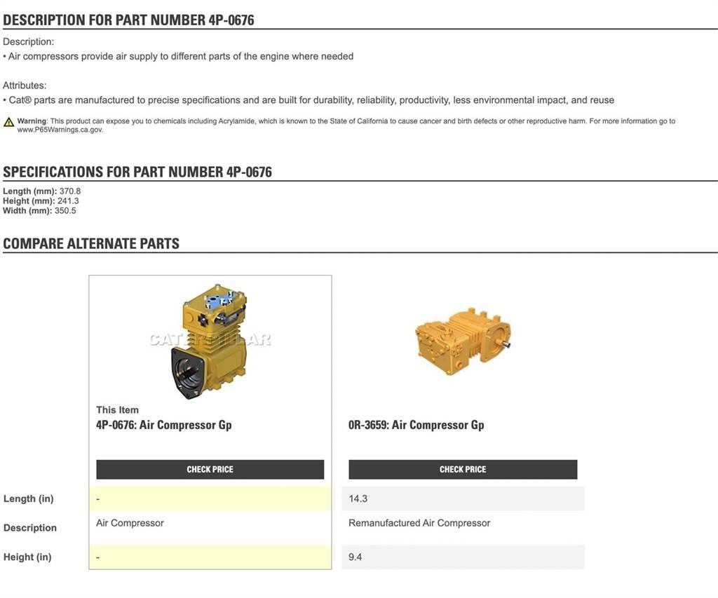 CAT 3406 Transport – Andet