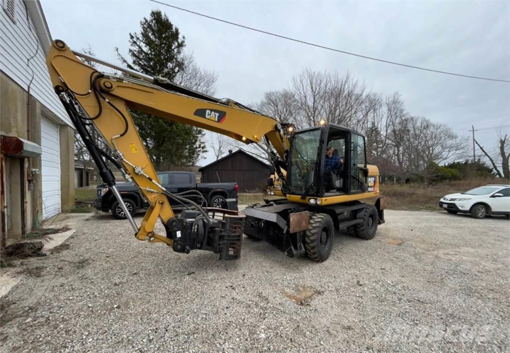 CAT M313D Gravemaskiner på hjul