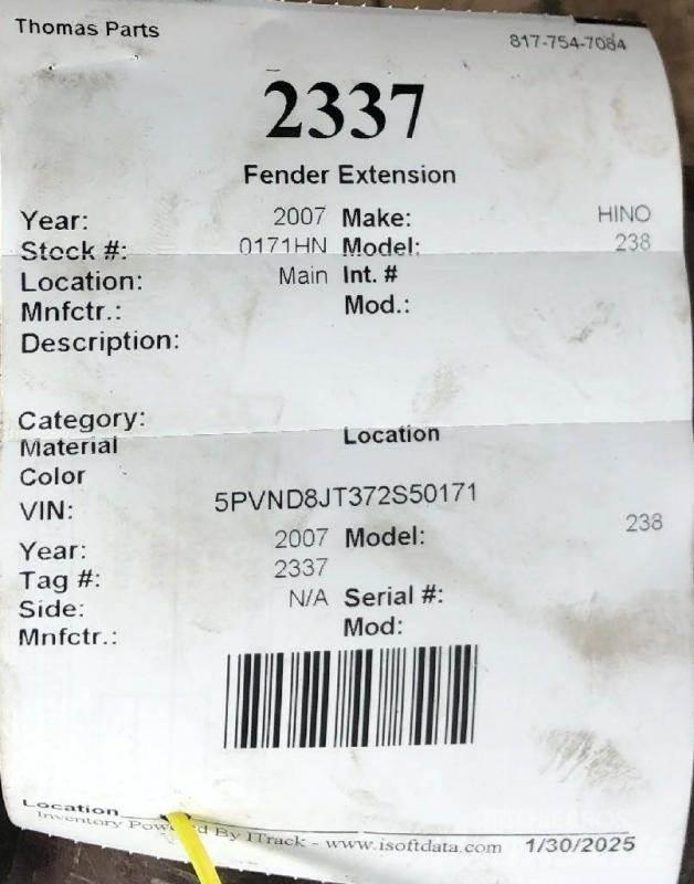 Hino 238 Transport – Andet