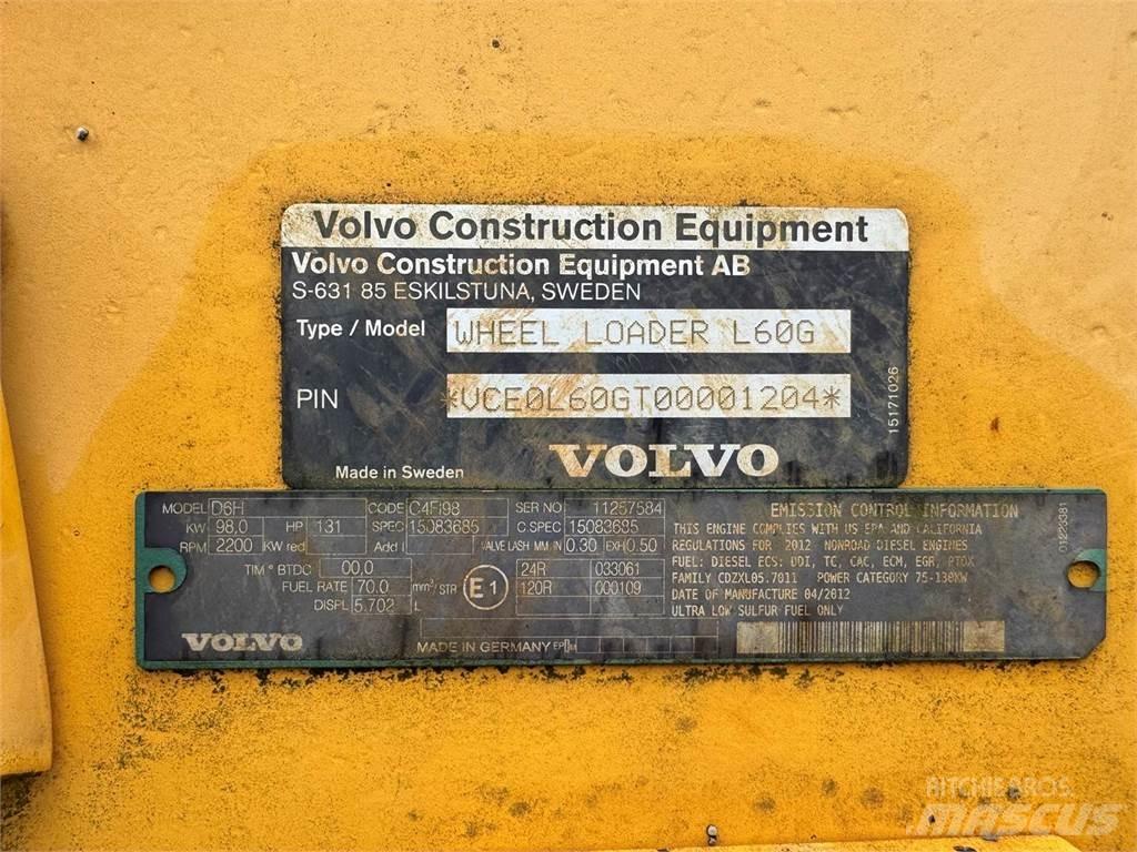Volvo L60G Læssemaskiner på hjul