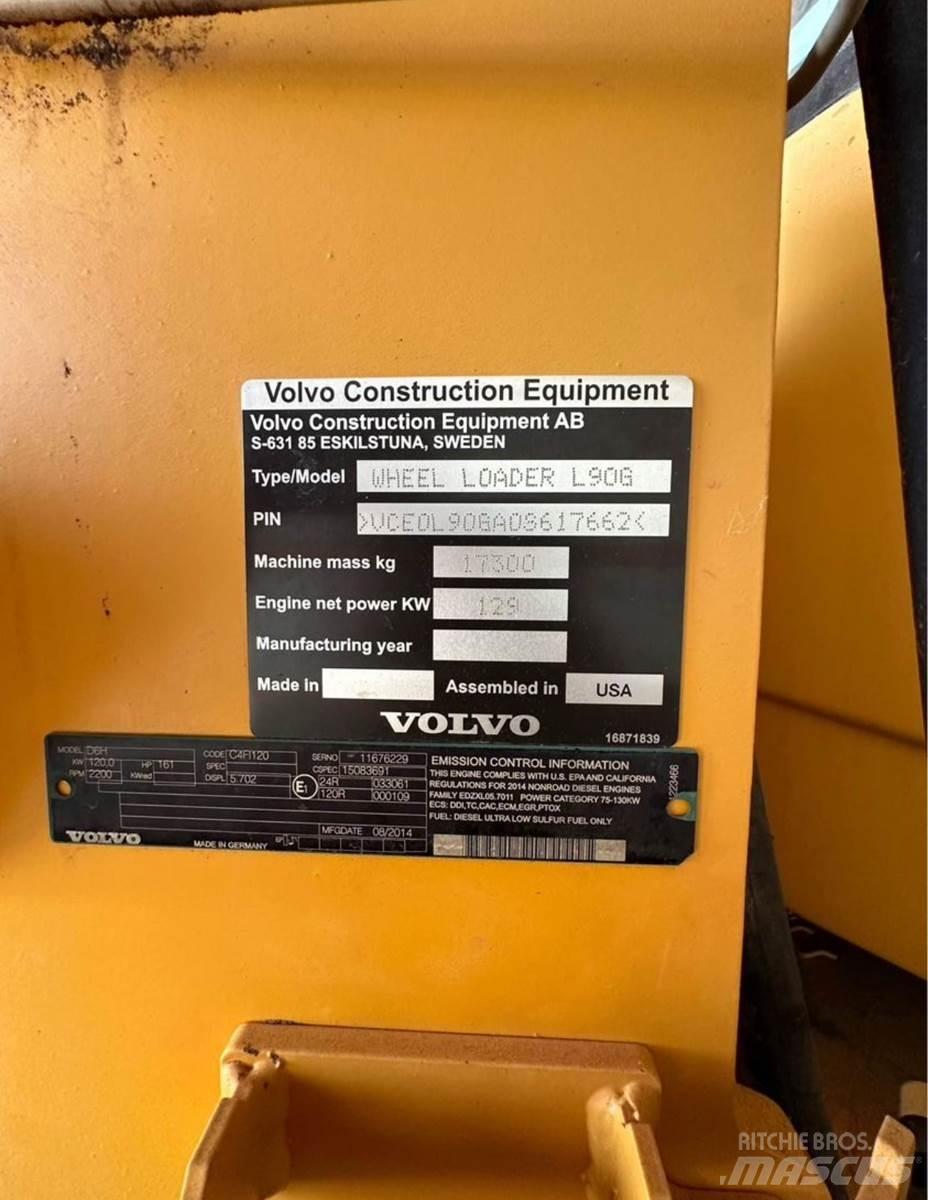 Volvo L90G Læssemaskiner på hjul