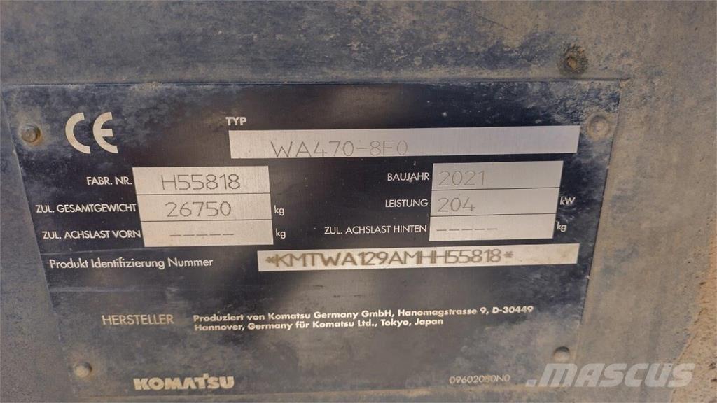 Komatsu WA 470-8 Læssemaskiner på hjul