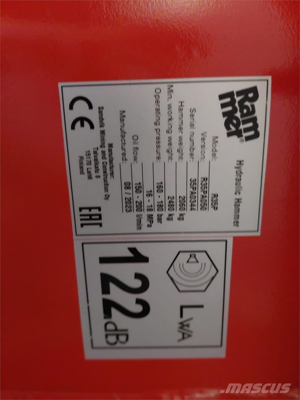 Rammer R35P Entreprenør - Andet