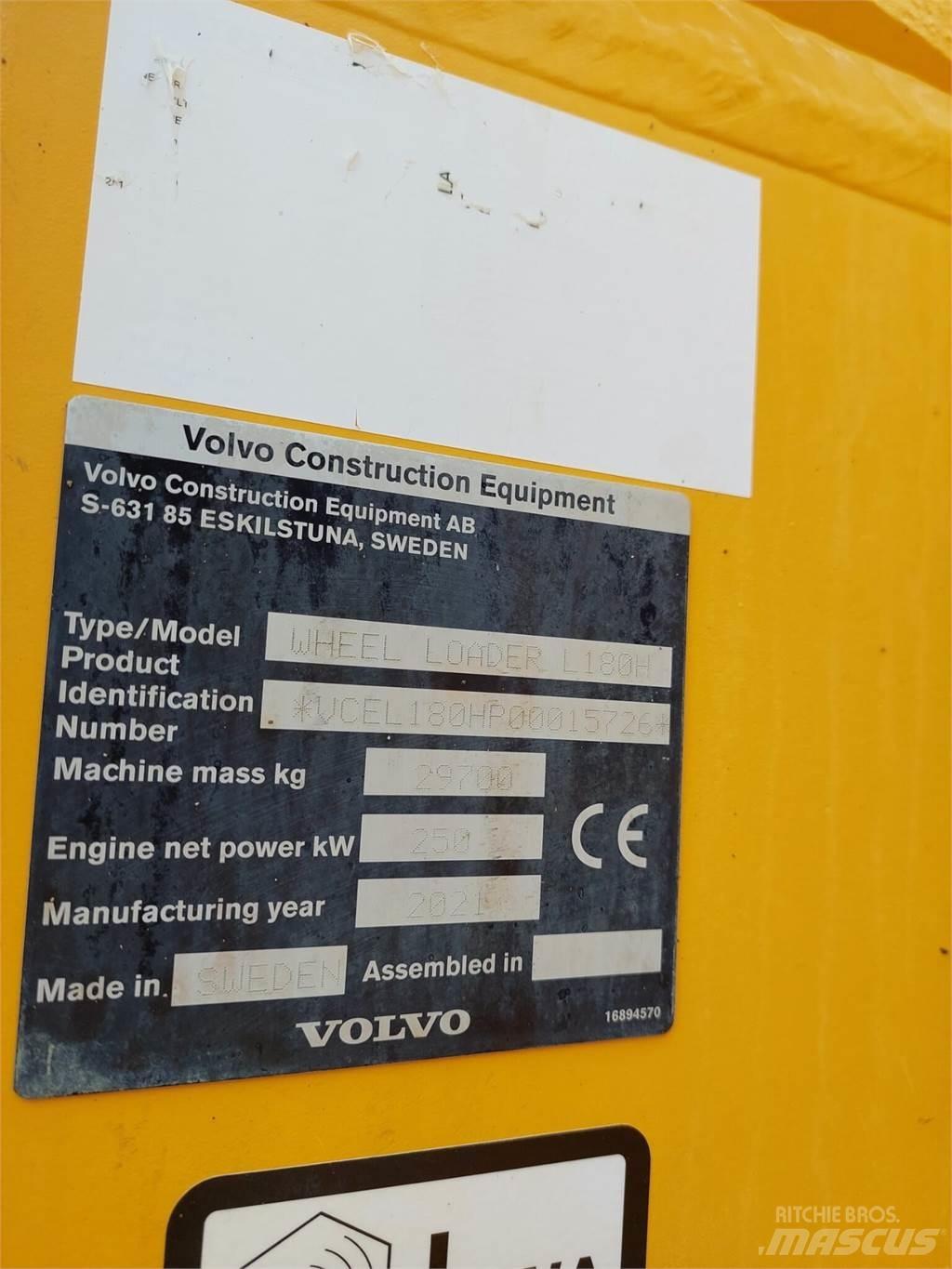 Volvo L 180H Læssemaskiner på hjul
