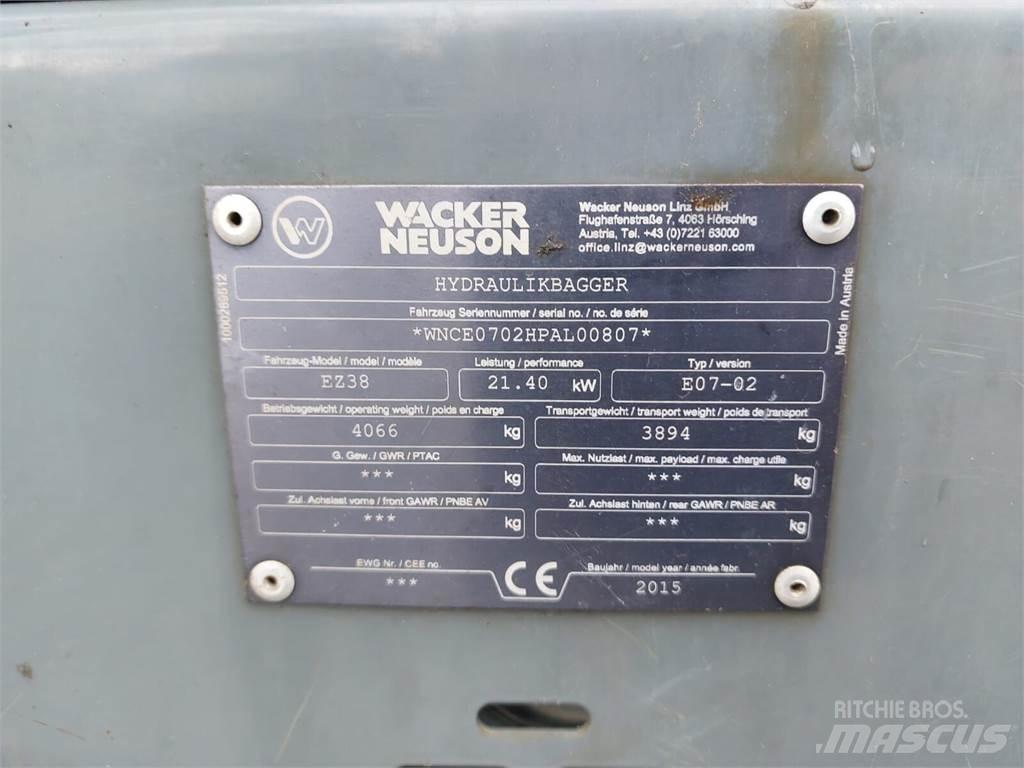 Wacker Neuson EZ38 Gravemaskiner på larvebånd
