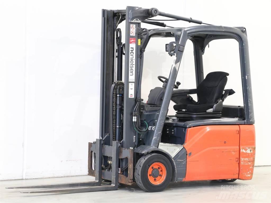 Linde E16/386-01 El gaffeltrucks
